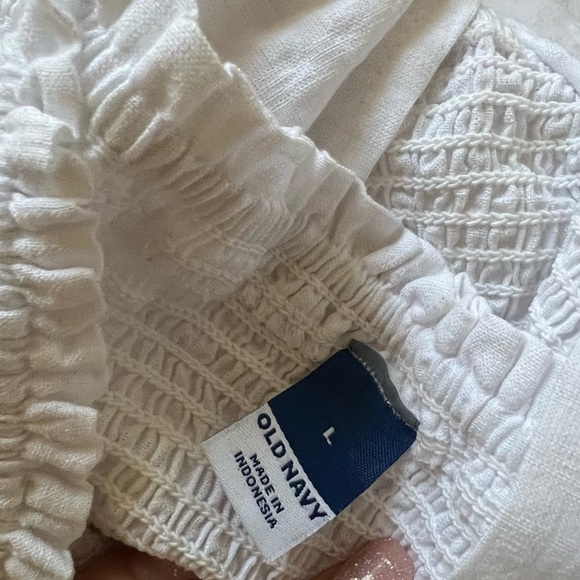 Old Navy White Sun Dress flutter Sleeve - Picture 5 of 6